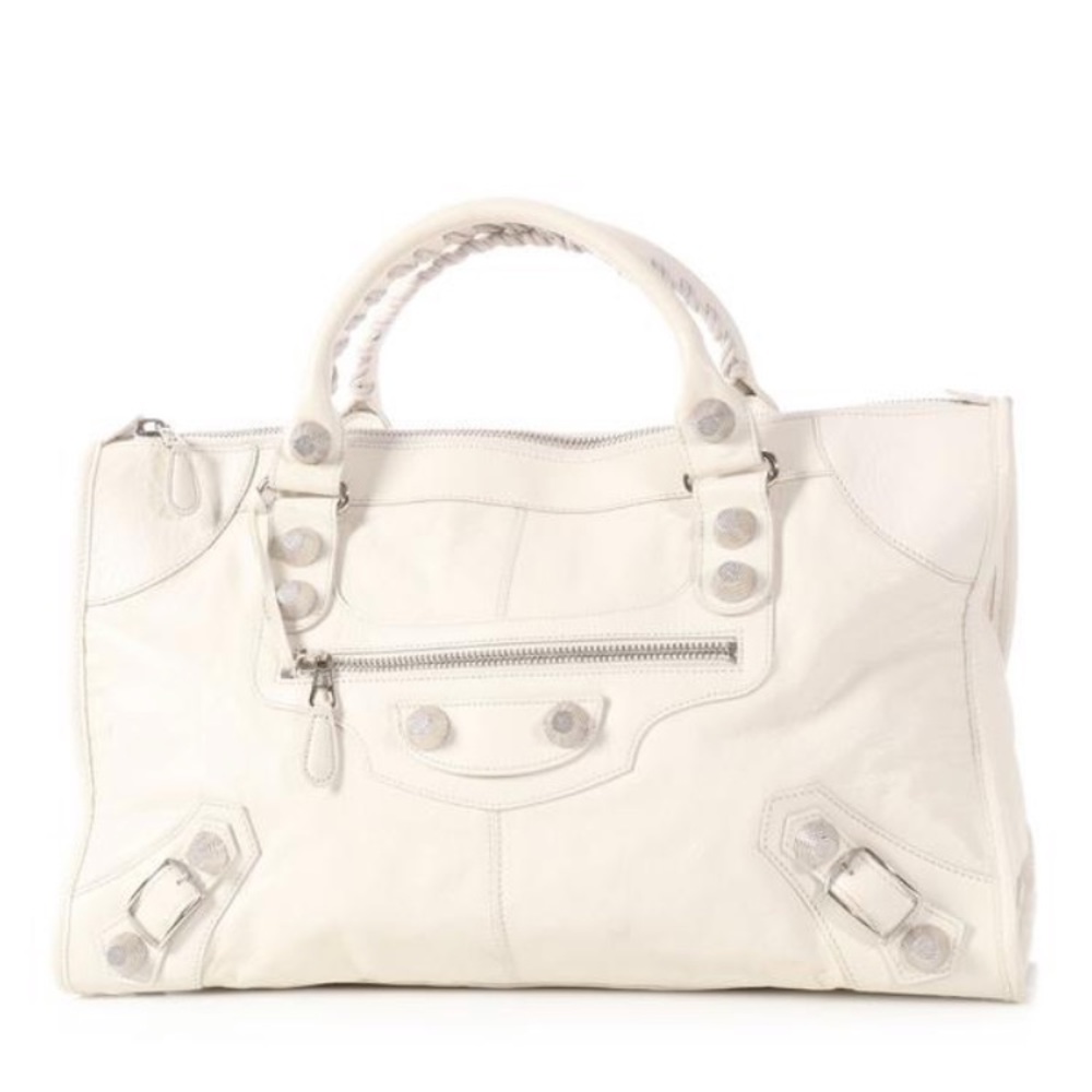 Balenciaga work tote lambskin